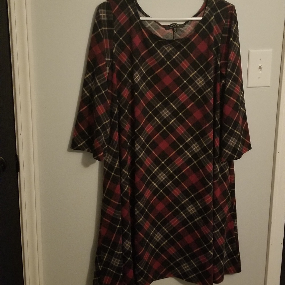 3/4 length swing dress